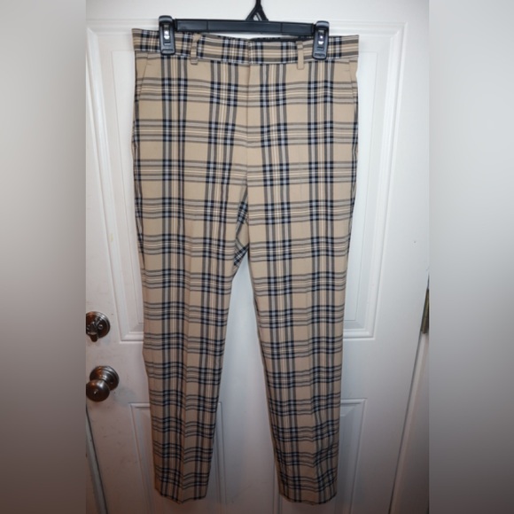 H&M Skinny Fit Plaid Pants Chinos Men’s SZ 29 - Picture 1 of 3